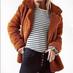 Free People Teddy Peacoat